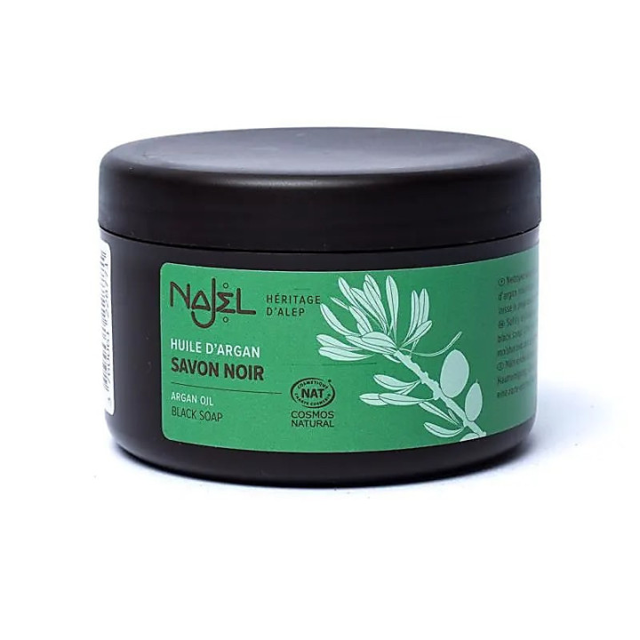Najel Savon noir d'Alep à l'huile d'argan non parfumé | Pieralune