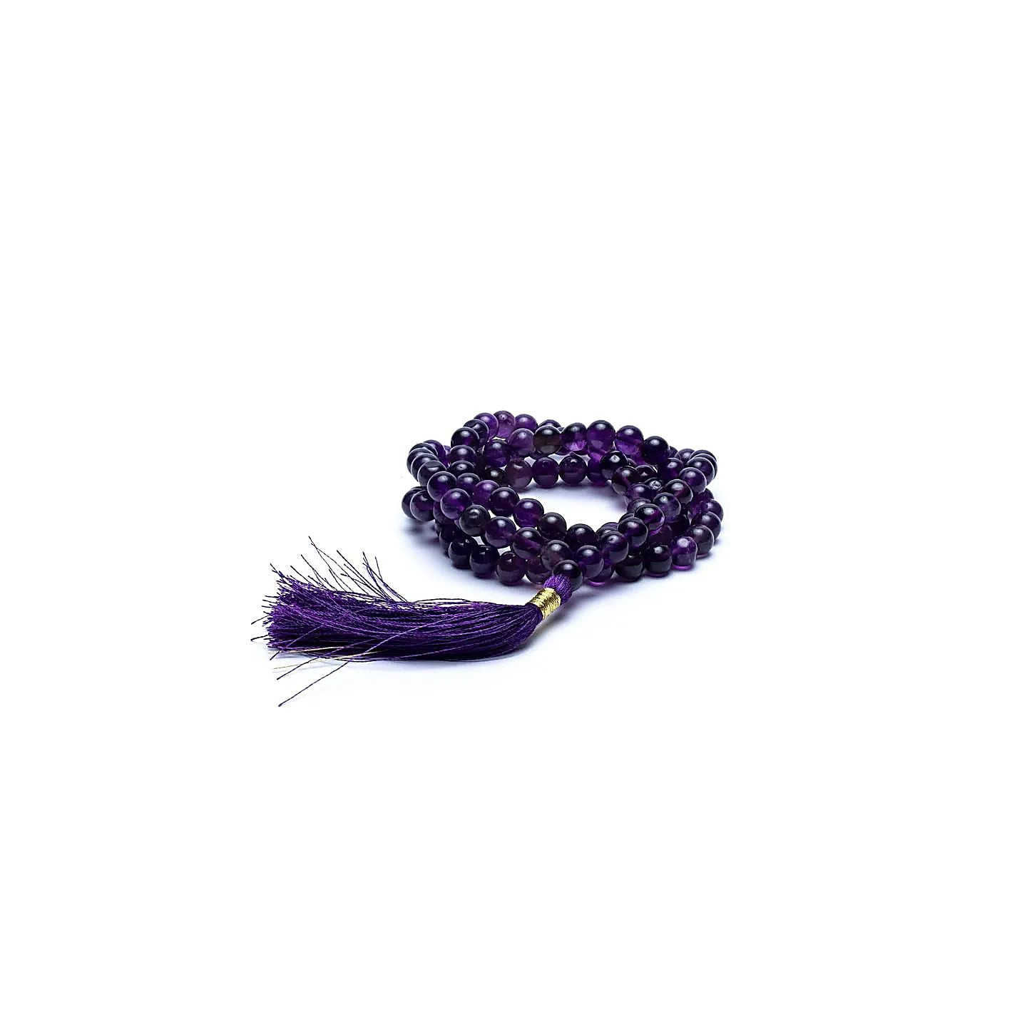 Mala Améthyste qualité AA 108 perles + sachet | Pieralune