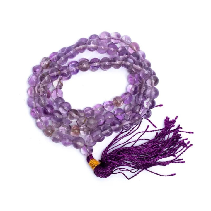 Mala Améthyste qualité AA 108 perles + sachet | Pieralune