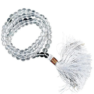 Mala Cristal de roche qualité AA 108 perles+sac | Pieralune