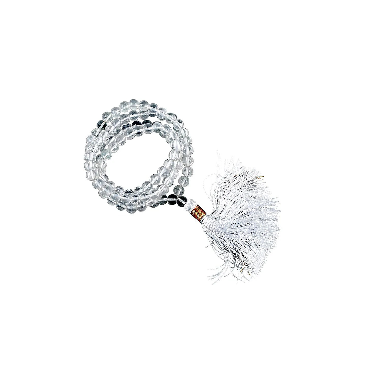 Mala Cristal de roche qualité AA 108 perles+sac | Pieralune