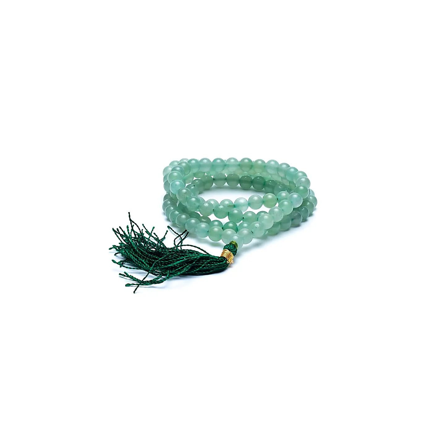 Mala Aventurine AA 108 perles + sachet de brocart | Pieralune