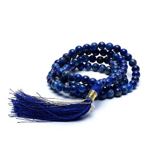 Mala Lapis lazuli AA 108 perles + sachet brocart | Pieralune