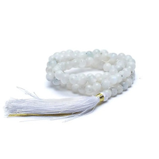 Mala pierre de lune AA 108 perles + sachet brocart | Pieralune