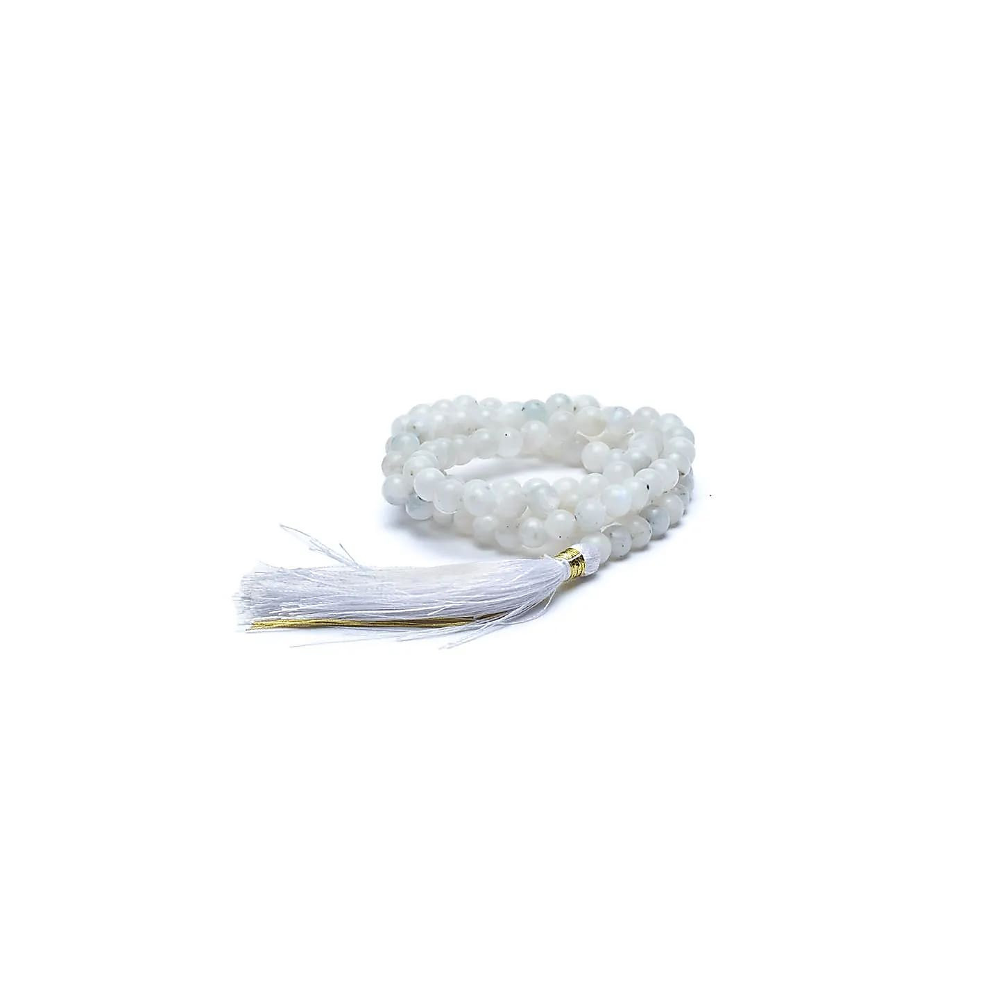 Mala pierre de lune AA 108 perles + sachet brocart | Pieralune