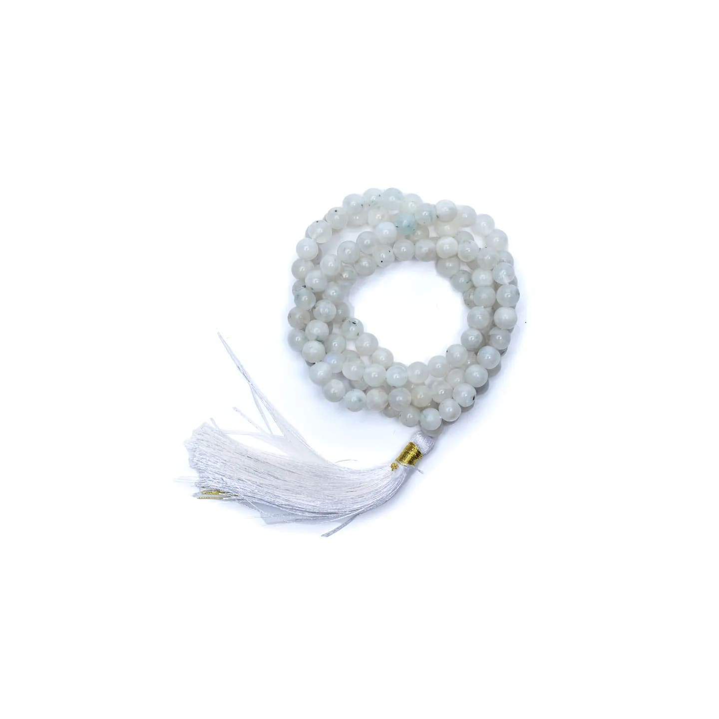 Mala pierre de lune AA 108 perles + sachet brocart | Pieralune