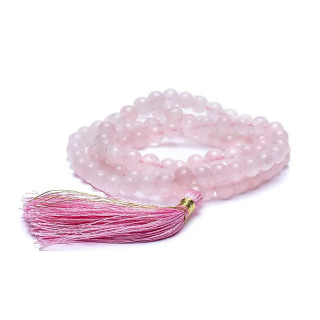 Mala Quartz rose AA 108 perles+sachet | Pieralune