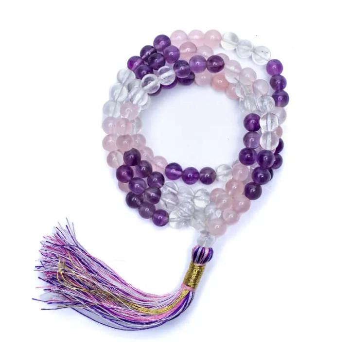 Mala Triangle d'Or 108 perles AA 6mm + sachet | Pieralune