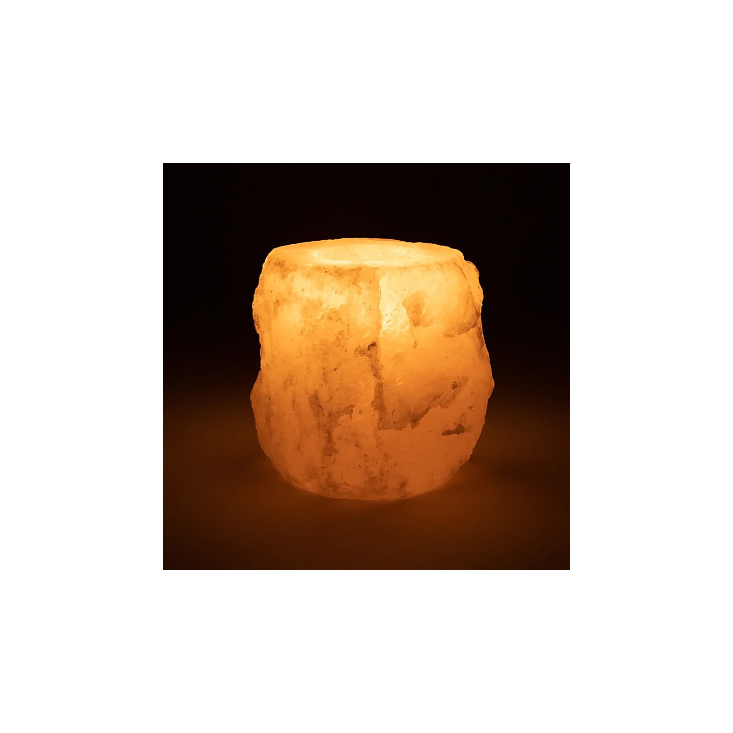 Photophore en cristal de sel blanc | Pieralune