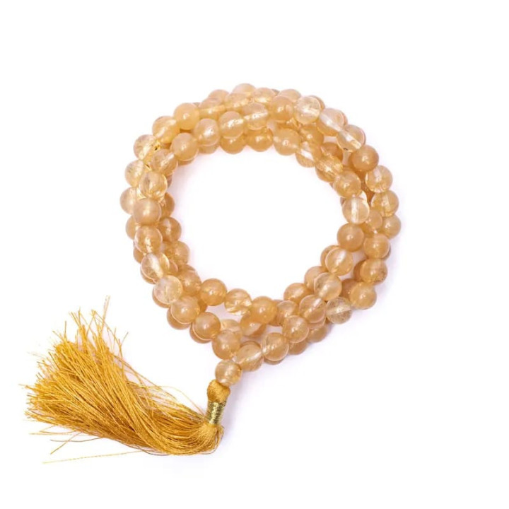 Mala Quartz doré 108 perles qualité AA | Pieralune