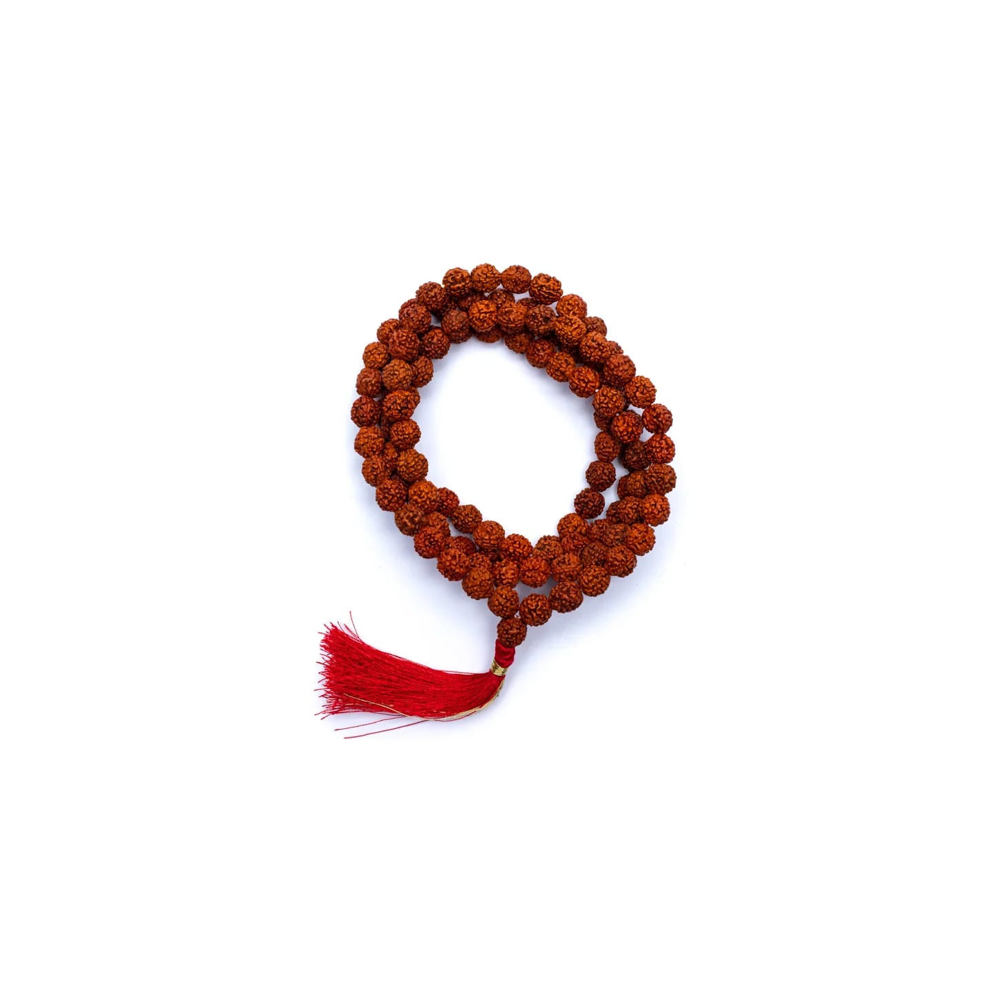 Mala Rudraksha 108 grains + floche rouge | Pieralune