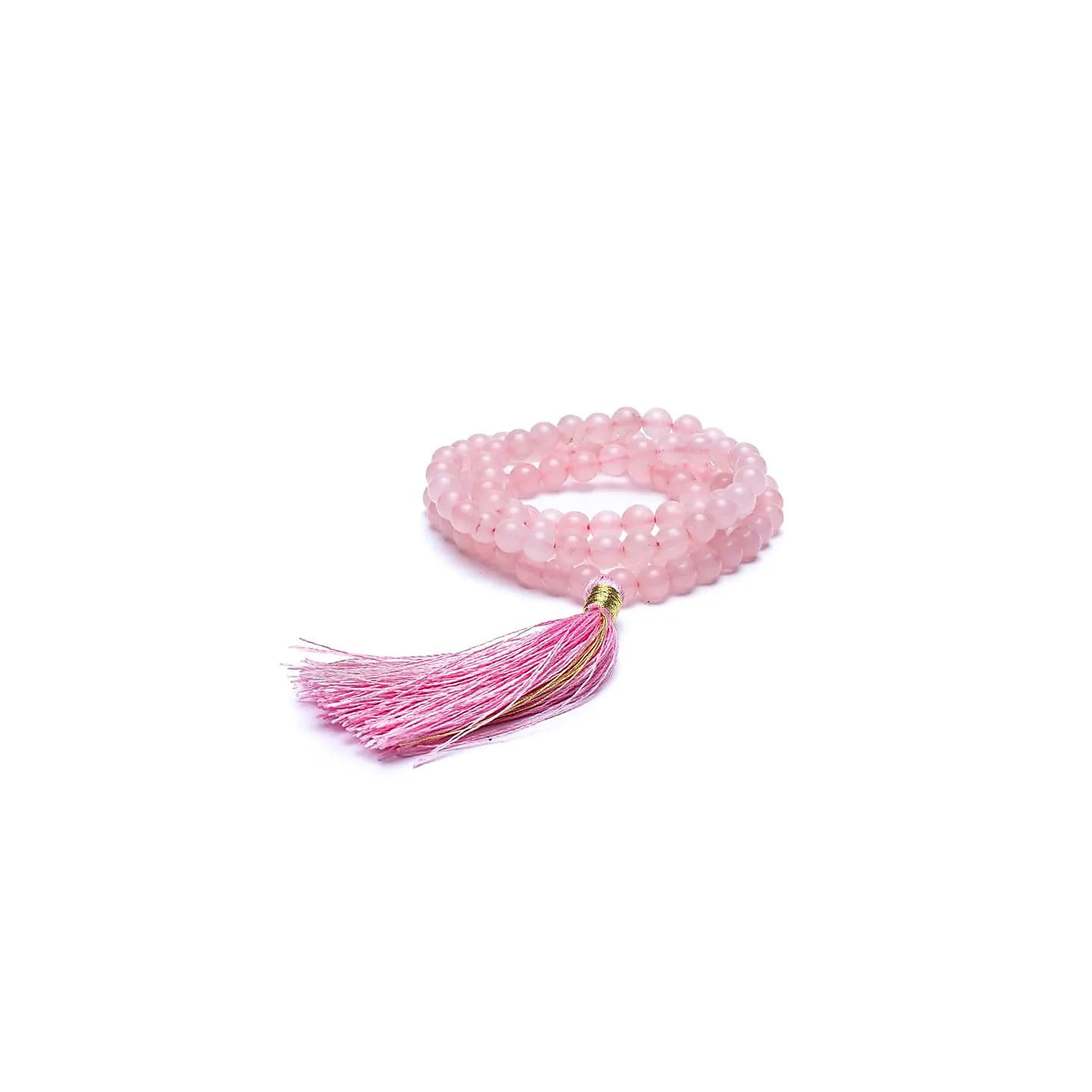 Mala quartz rose 108 perles qualité AA + sachet | Pieralune