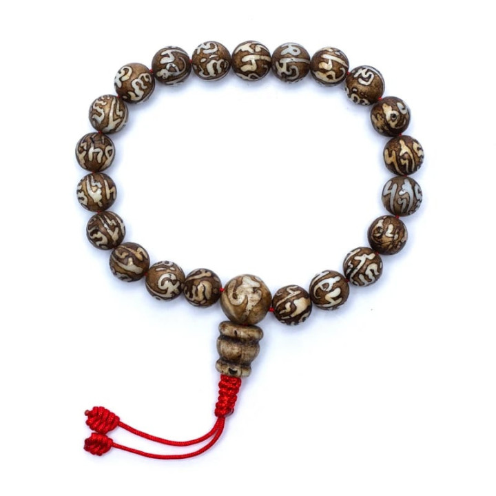 Mala Coquille gravée avec OMPMH 21 grains ajustable | Pieralune