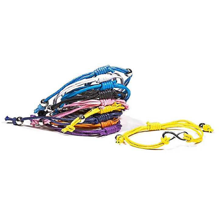 Bracelets infinity lot de 10 couleurs | Pieralune