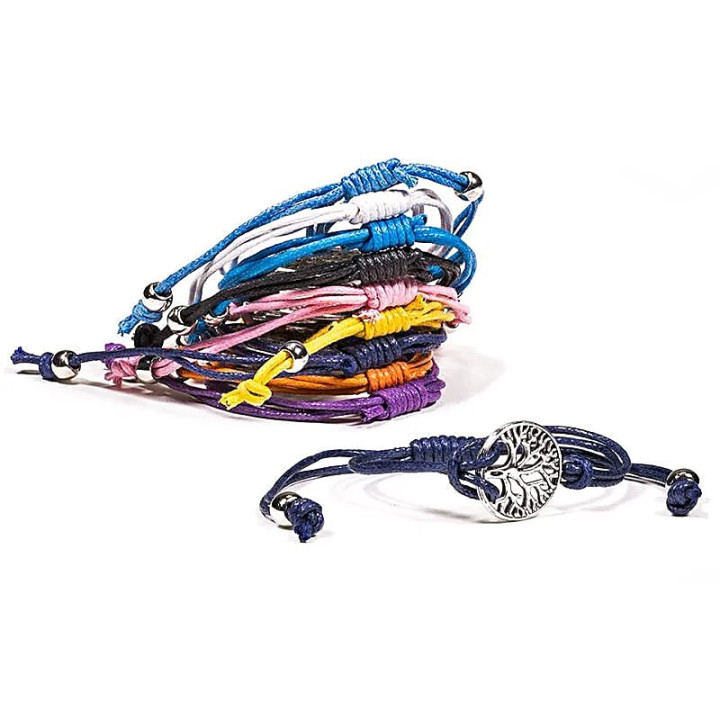 Bracelets arbre de la vie lot de 10 couleurs | Pieralune