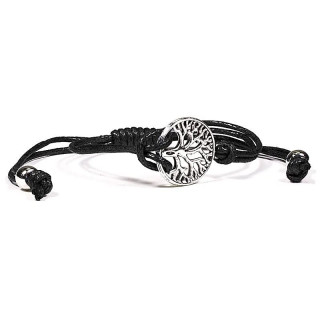 Bracelet Arbre de Vie noir ajustable | Pieralune