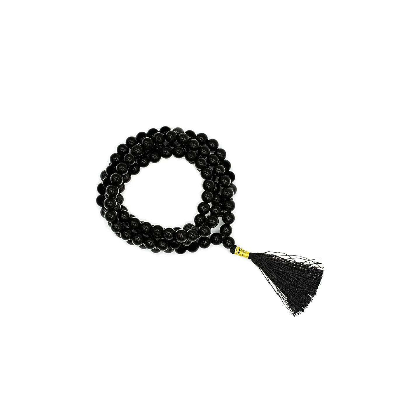 Mala Tourmaline noire qualité AA 108 perles + sachet | Pieralune