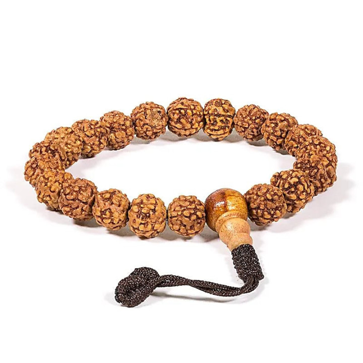 Mala/bracelet en Rudraksha 21 perles ajustable | Pieralune