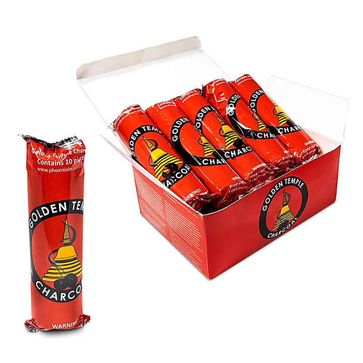Tablettes de charbon de bois Golden Temple | Pieralune