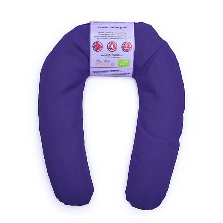 Coussin pour le cou Lavande Bio violet foncé | Pieralune