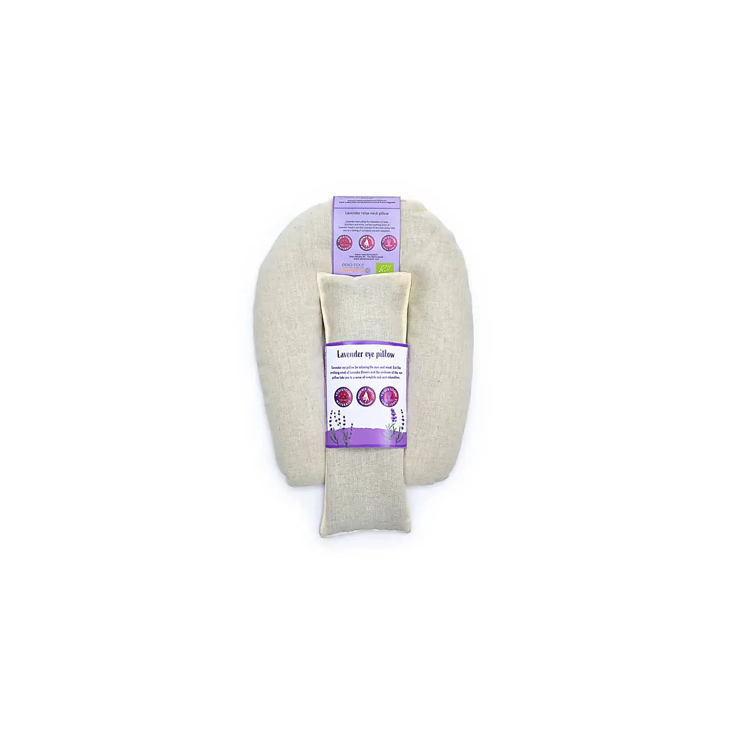 Coussins yeux & cou Lavande Bio Naturel | Pieralune