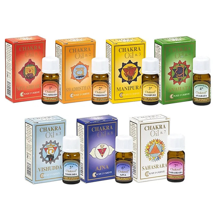 Set de 7 huiles essentielles des chakra | Pieralune