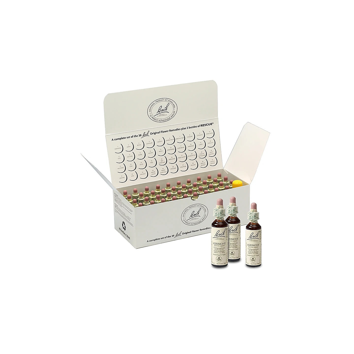 SET Fleurs Bach dans une boîte en carton | Pieralune