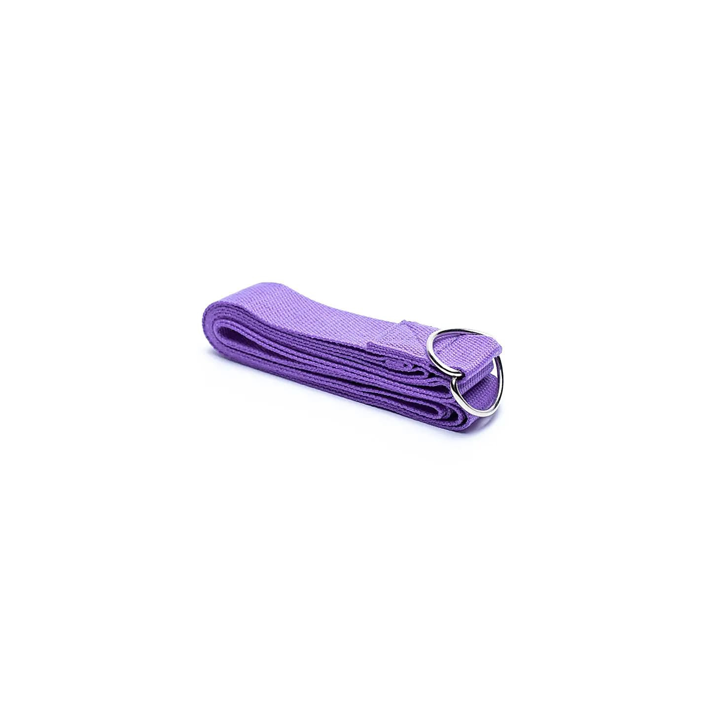 Sangle de yoga D-ring coton violet clair | Pieralune
