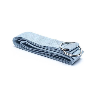 Sangle de yoga D-ring coton gris | Pieralune