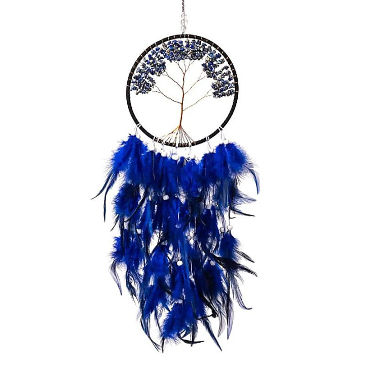 Capteur de rêves Arbre de Vie lapis-lazuli | Pieralune