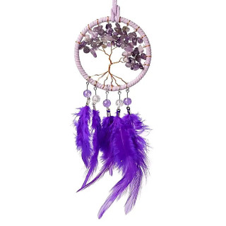 Capteur de rêves Arbre de Vie améthyste | Pieralune