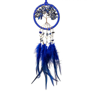 Capteur de rêves Arbre de Vie lapis-lazuli | Pieralune