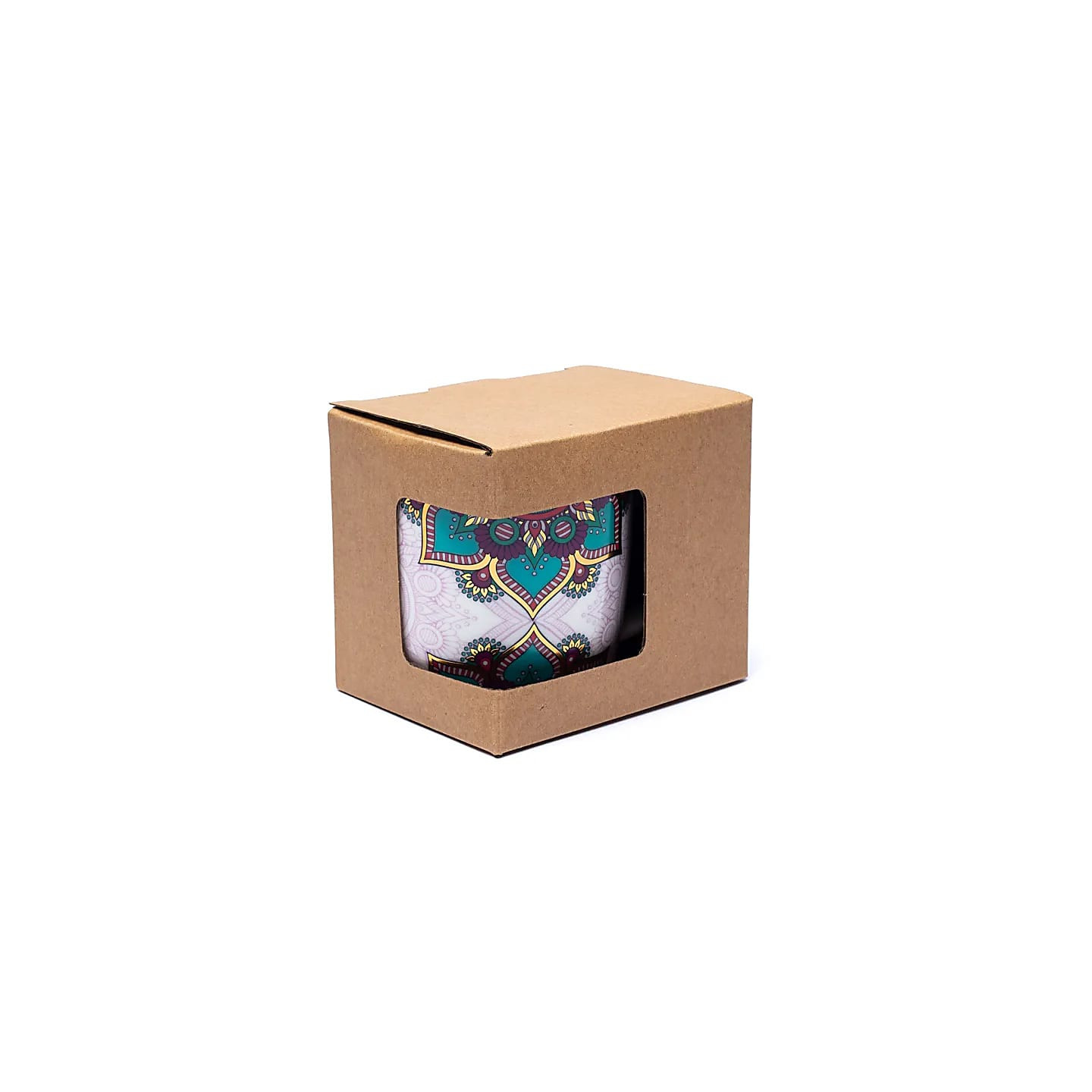 Tasse à thé infuseur Mandala turquoise | Pieralune