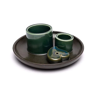 Brûleur en céramique Palo Santo, smudge et encens cœur ... | Pieralune