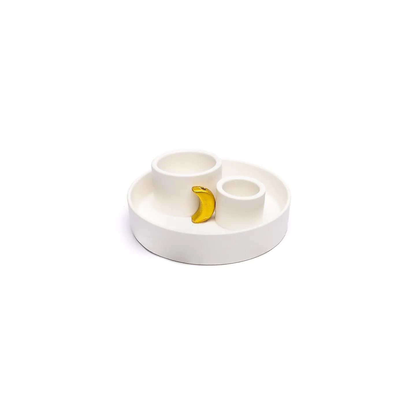 Brûleur en céramique Palo Santo, smudge et encens lune ... | Pieralune