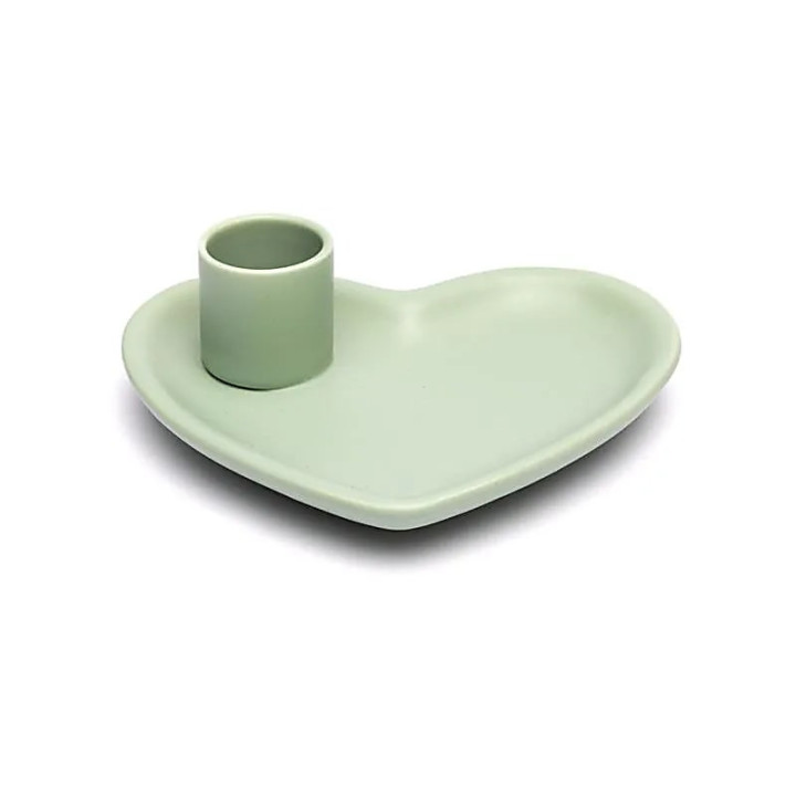 Coupelle à smudge et brûleur Palo Santo en céramique cœ... | Pieralune