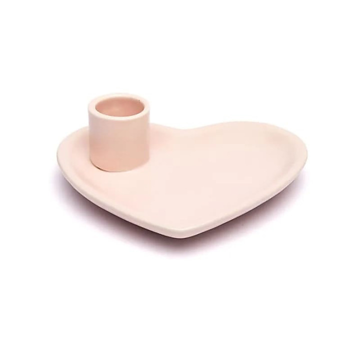 Coupelle à smudge et brûleur Palo Santo en céramique cœ... | Pieralune