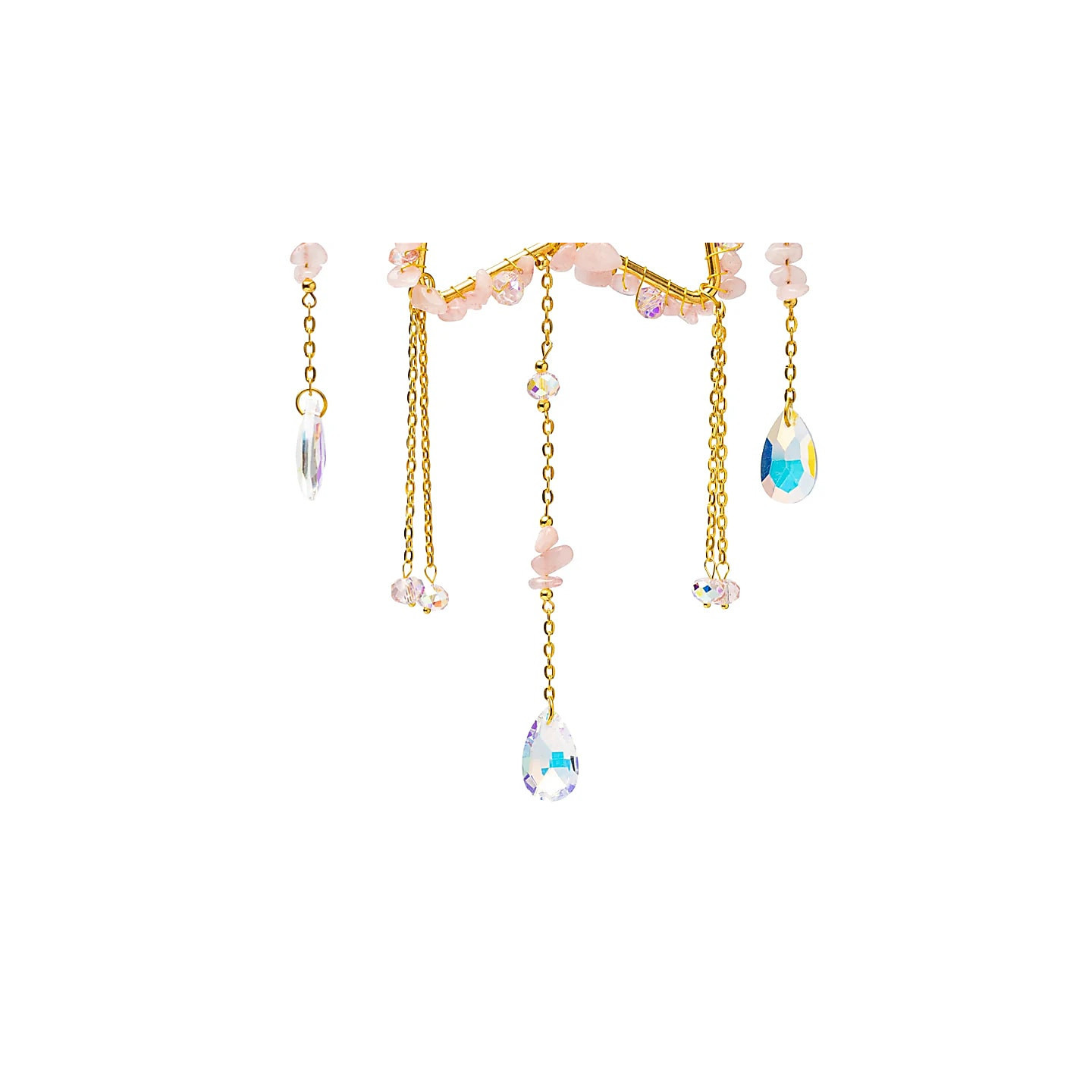 Attrape-soleil étoile avec quartz rose | Pieralune