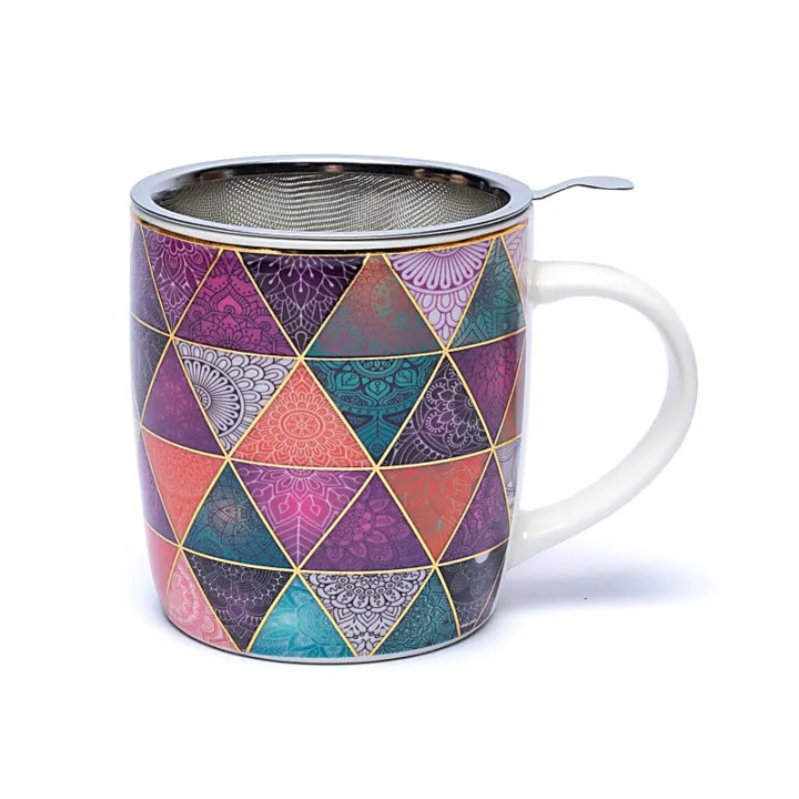 Tasse à thé infuseur Patchwork | Pieralune