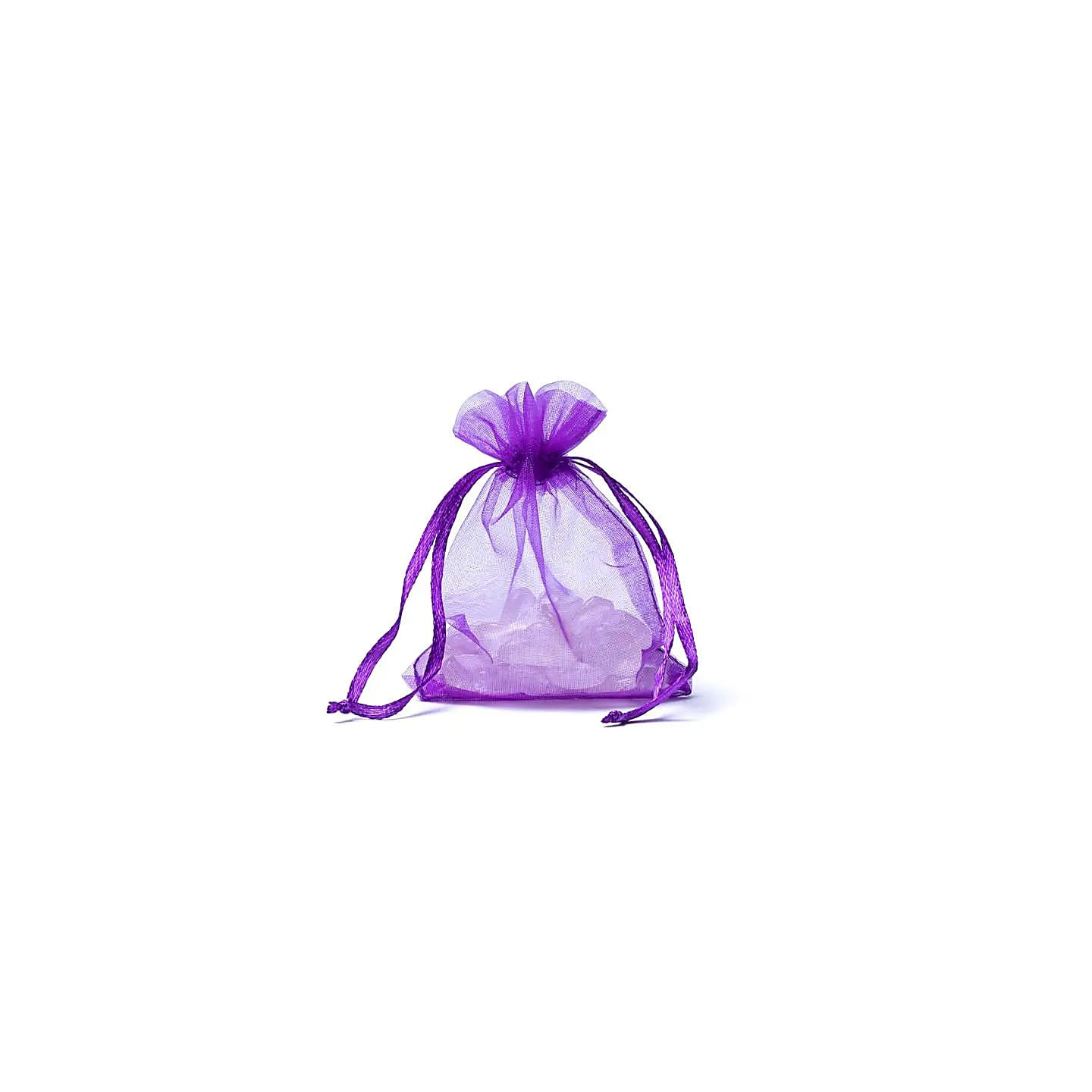 Sac cadeau organza violet XS | Pieralune