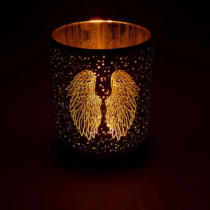 Photophore métallique Ailes d’ange | Pieralune