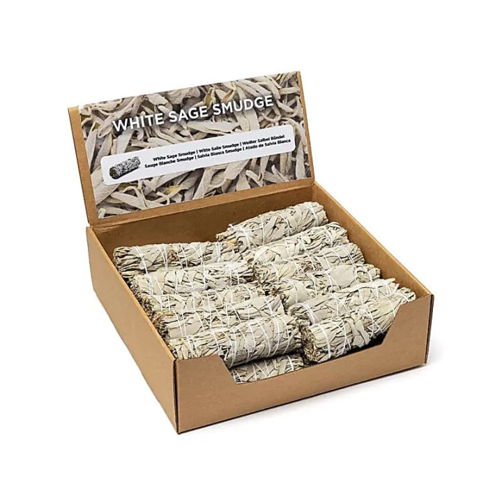 Smudge de Sauge Blanche S par 24 en présentoir | Pieralune
