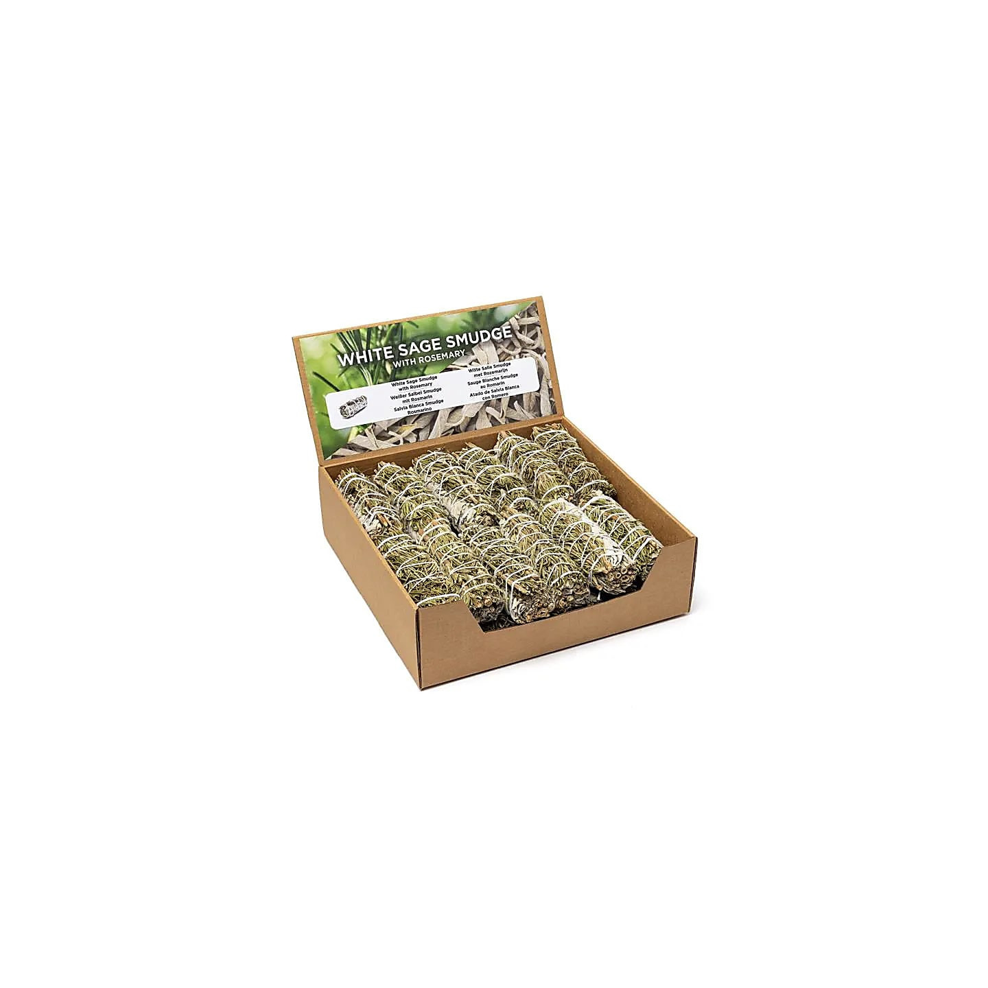 Smudge de Sauge Blanche avec romarin S par 24 en présen... | Pieralune