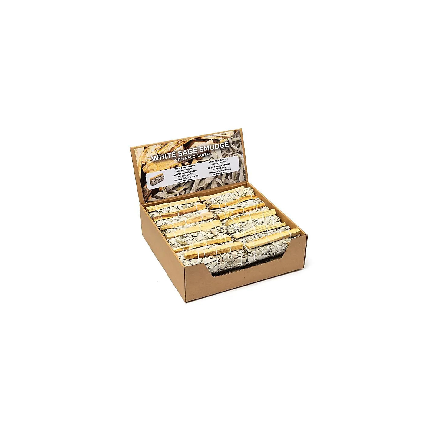 Smudge de Sauge Blanche avec Palo Santo par 24 en prése... | Pieralune