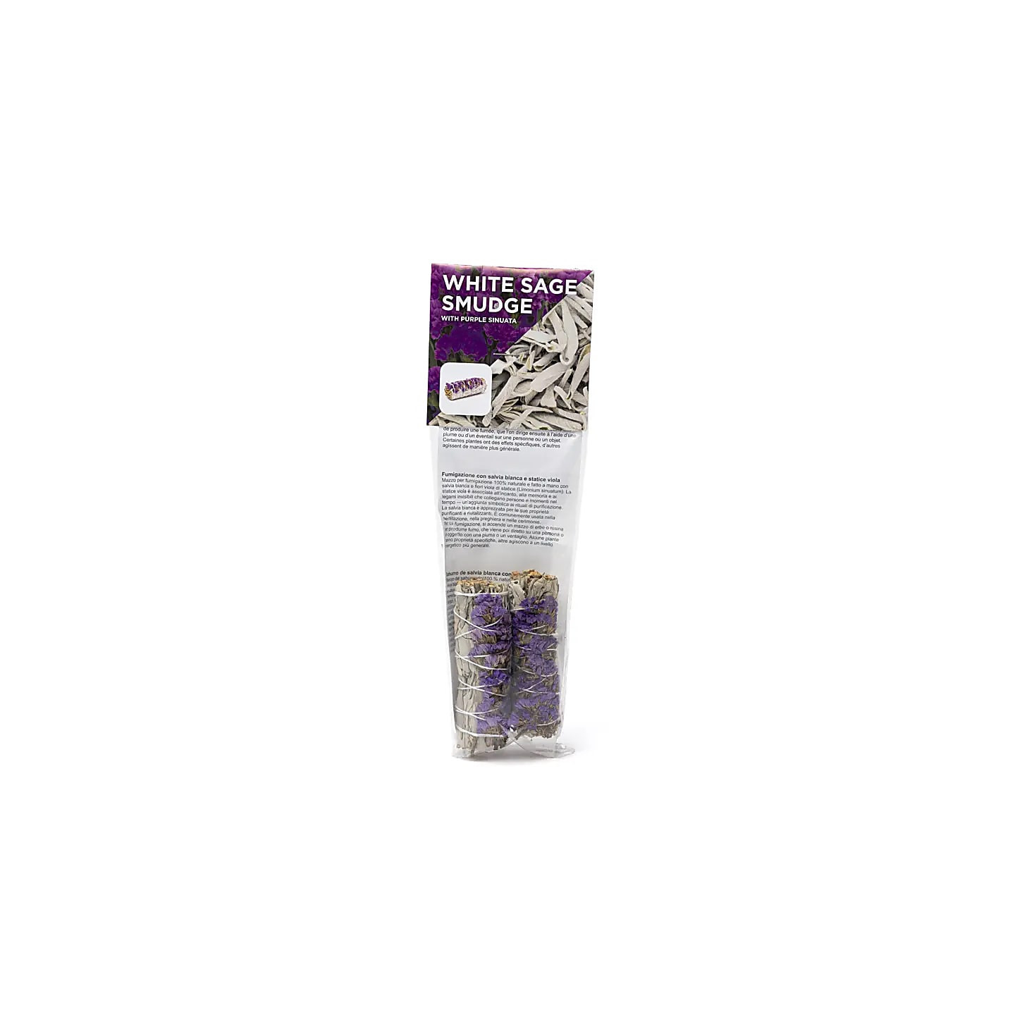 Smudge de Sauge Blanche avec sinuata violette lot de 2 | Pieralune