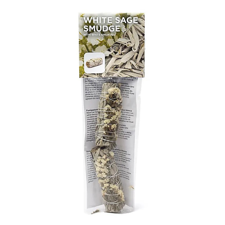 Smudge de Sauge Blanche avec sinuata blanche lot de 2 | Pieralune