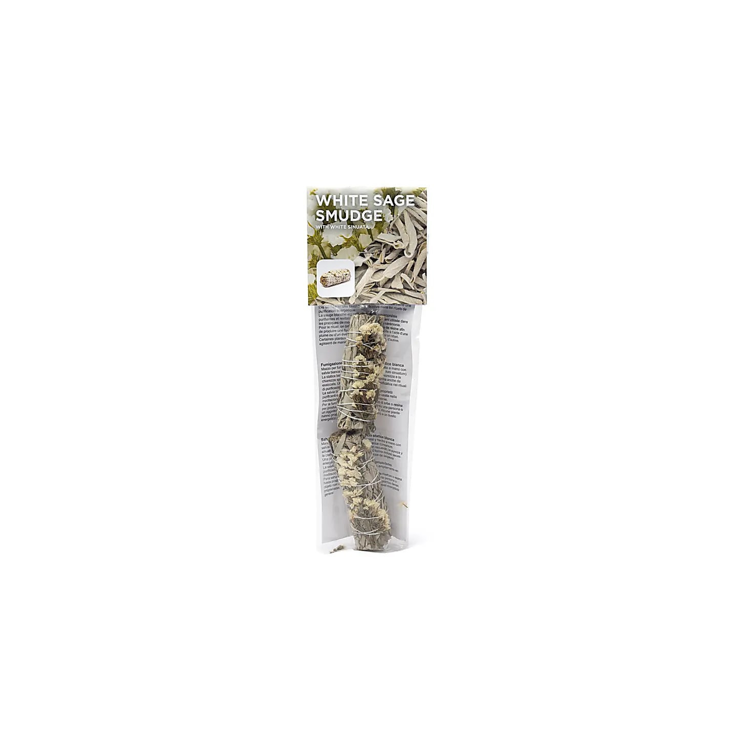 Smudge de Sauge Blanche avec sinuata blanche lot de 2 | Pieralune