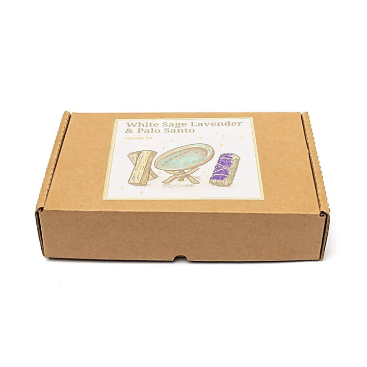 Set smudge Sauge Blanche, lavande & Palo Santo | Pieralune