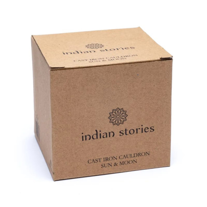 Chaudron en fonte symbole soleil/lune | Pieralune