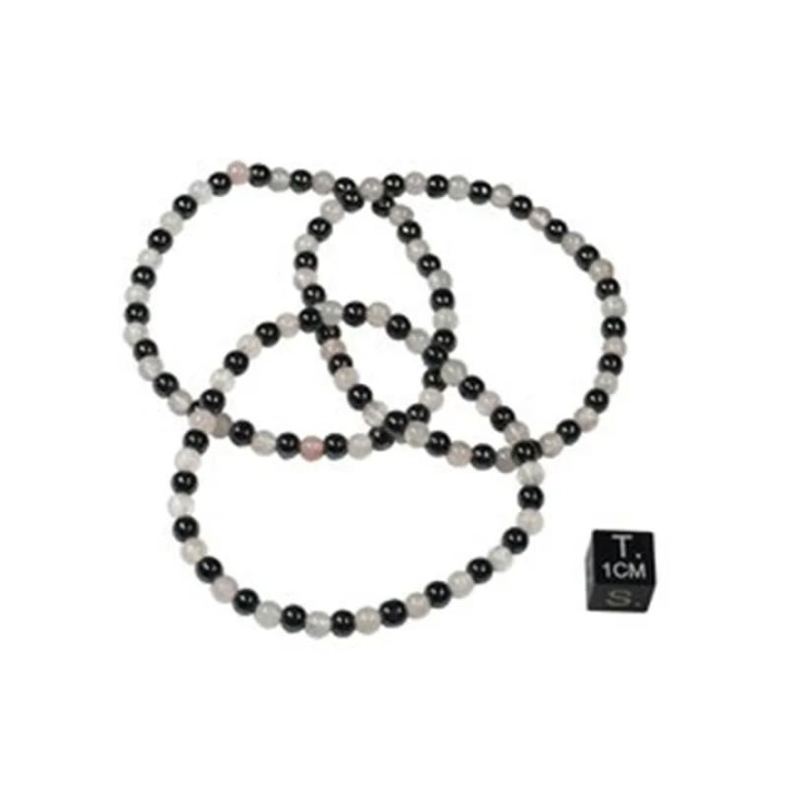 Bracelet hématite/quartz rose | Pieralune